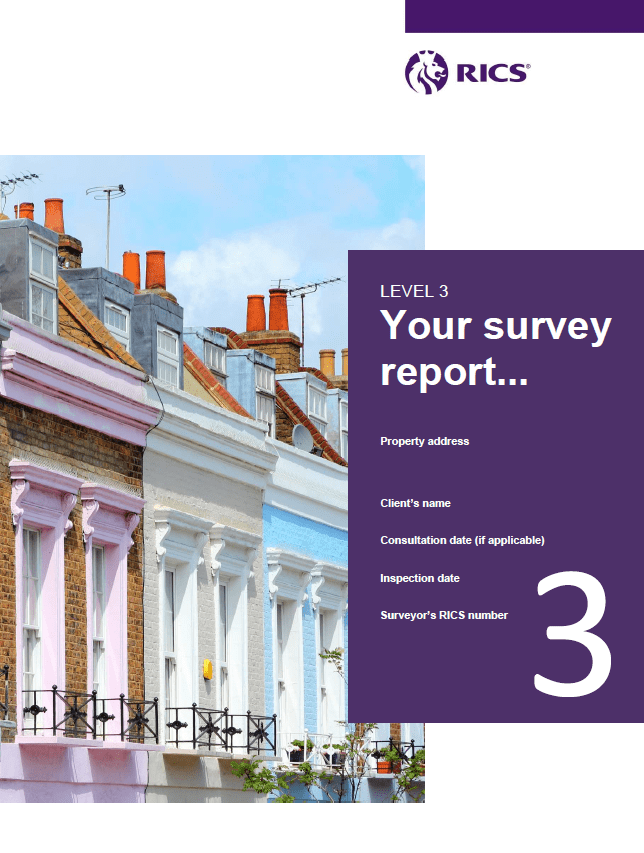 RICS Level 3 Home Survey Report Cover